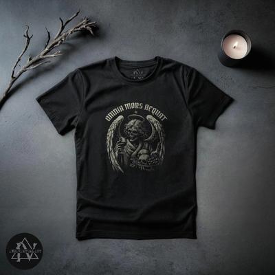 Death Shirt Gothic Skeleton Tee Dark Academia Spooky Occult Unisex Outfit Skulls Alt Goth Clothing TShirt Gift Crust Punk Grunge