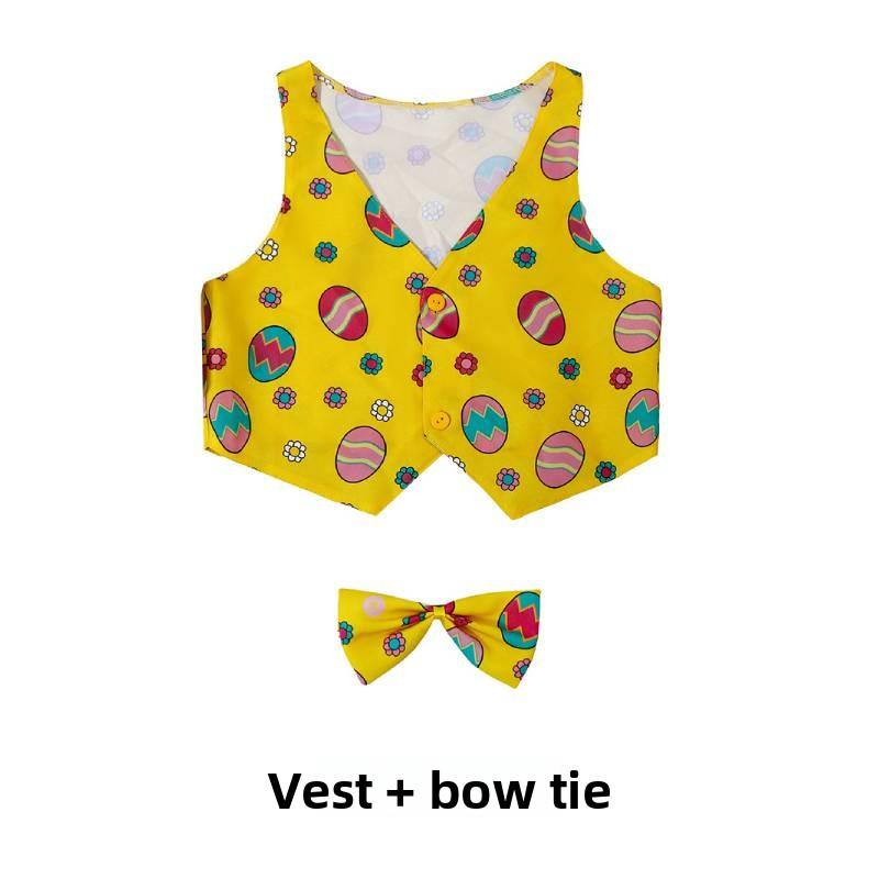 

Easter Dance Childrens Cosplay Costume With Soft Fabric For Kids Ages 3 To 8 Yellow Vest,S