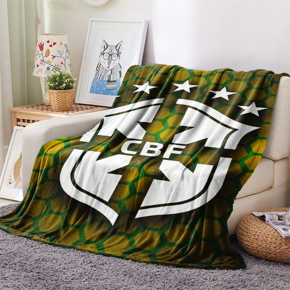 1Pc cbf Print Flannel Blanket, High quality Comfortable for All Seasons, Home Decor, Warmth and Comfort, Perfect for Christmas GiftS