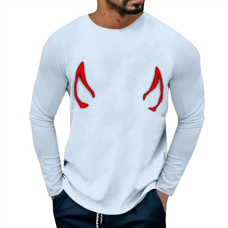 Halloween 3D Digital Printed Men's Casual Base Shirt PLUS SIZE T-Shirts (men’s)