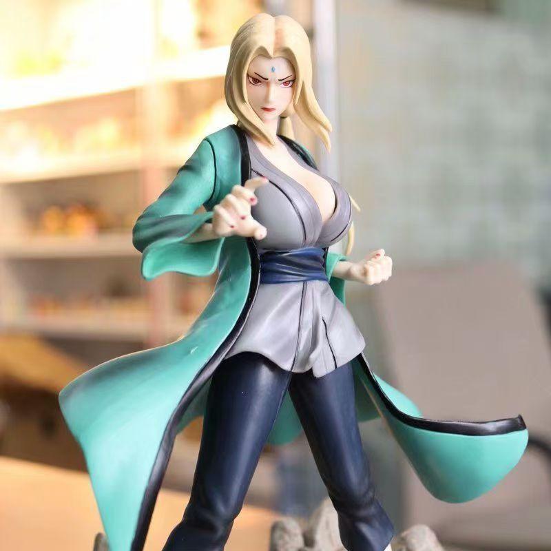 Naruto 13.77inch/35cm Five Dynasties Thousand Hands Tsunade Xiaonan anime Surroundings Combat stance can Move PVC toys Durable Gift