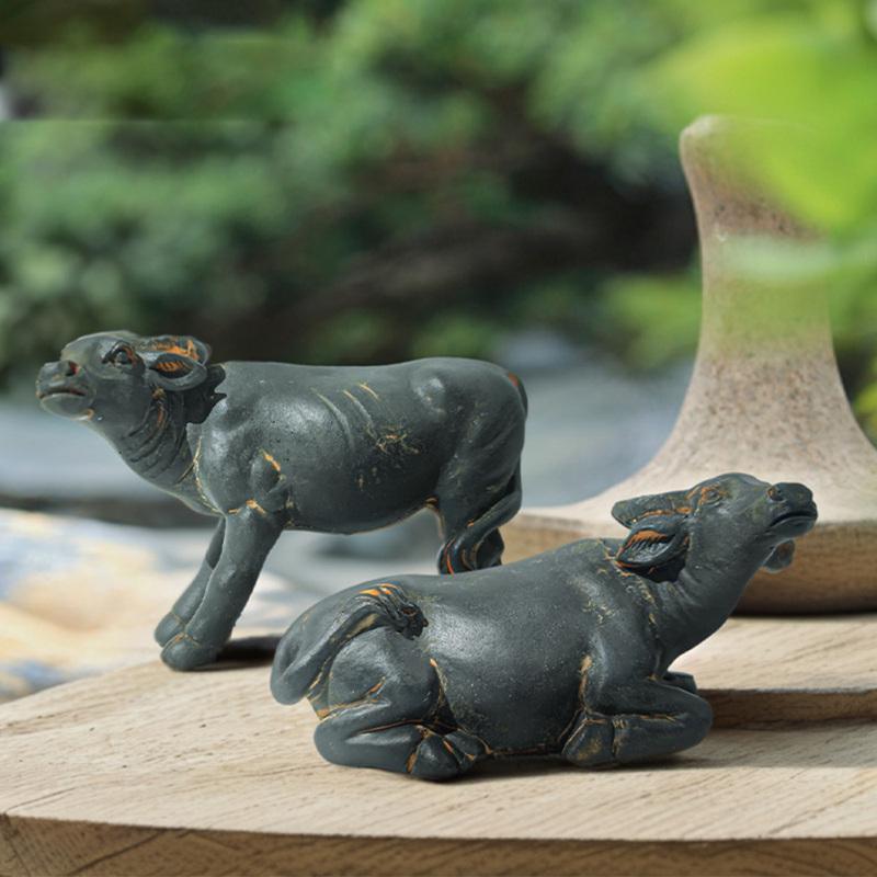 

Ландшафтный дизайн Buffalo Set Of 2, набор для украшения аквариума, украшение для аквариума из смолы