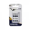Korbond Snap Fasteners Sew On 24pk