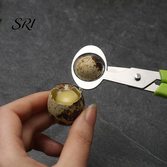 Quail Egg Shell Opener Scissors with Non-Slip Handle Cutter Stainless Steel Blade Lightweight Kitchen Shears Easy Clean Tool for Precise Cutting