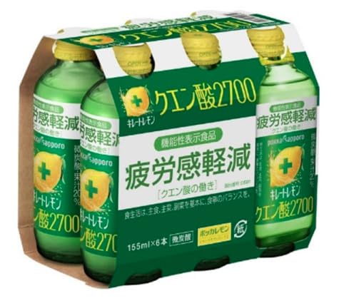 

[Снимает усталость] Pokka Sapporo Хелатированный лимон Лимонная кислота 2700 155 мл х 6 бутылок (6 бутылок в упаковке) Снятие усталости Функциональное питание