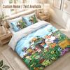 Plants Vs. Zombies Bedding Set, 1 Duvet Cover & 2 Pillowcases Soft Comfortable Bedroom Home Textile Decor