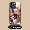 HSR Topaz Glass MagSafe Mobile Phone Case for iPhone 17 16 15 14 13 12 11 Air Pro Max Plus Mini Colorful Cover