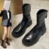 8 Thicksoled Martin Boots Women's 0 Winter Fattened and Widened Short Boots Large Size Women's Boots  Thick Heel Velvet