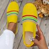 Large-size Fly-woven Single Shoes, Casual Flat-soled Sports Shoes, Comfortable and Lightweight, Foreign Trade Lazy One-pedal Single Shoes