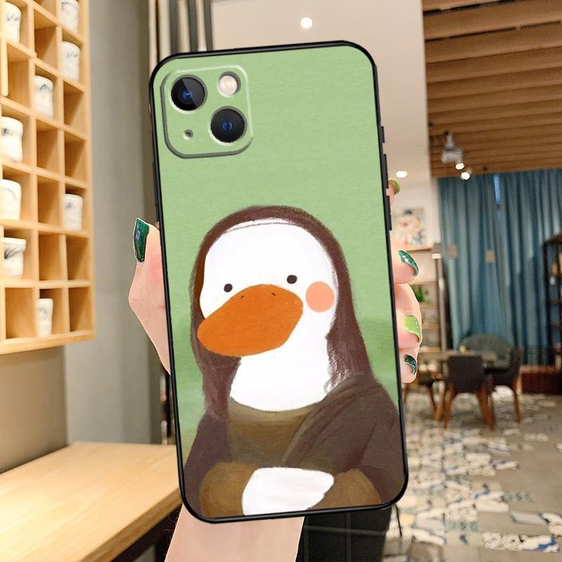 Cartoon Cute Animal Duck Phone Case For iPhone 13 Pro Max 16 15 11 12 14 17 Pro Max mini 15 16 Plus 16e 17 Air Cover