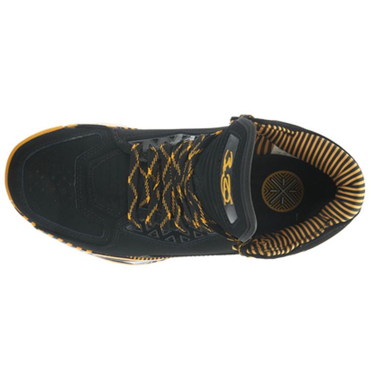 Li Ning WOW 2 Cushioning Abrasion Resistant Rebound Low top Basketball Shoes Men's Black Yellow ABAH017-6