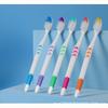 Little Moon Bamboo Charcoal Toothbrush Set - 5 White Brushes, 10 Pack, Soft Bristles, Adult Size