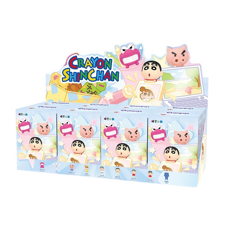 Crayon Shin-Chan Genuine Collectible Anime ation Figurine Hippers Mobile Phone Screen Decoration Interesting Toys Gift