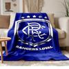 Rangers Football Club Weiches und bequemes Flanell Geeignet für Sofas Wohnzimmer Outdoor-Camping Reisen und auch ein tolles Jubiläumsgeschenk