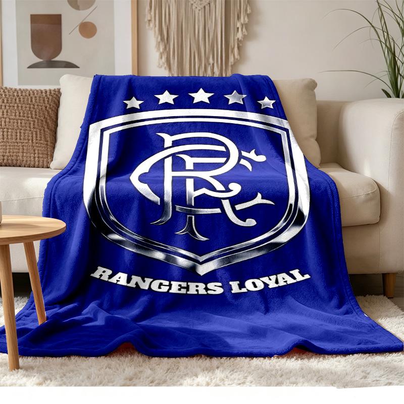 Rangers Football Club Weiches und bequemes Flanell Geeignet für Sofas Wohnzimmer Outdoor-Camping Reisen und auch ein tolles Jubiläumsgeschenk
