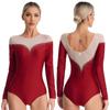 Women Jazz Dance Costume Rhythmic Gymnastics Stage Wear Athletic Activewear Leotard Athletic Figure Skating Bodysuit Dancewear