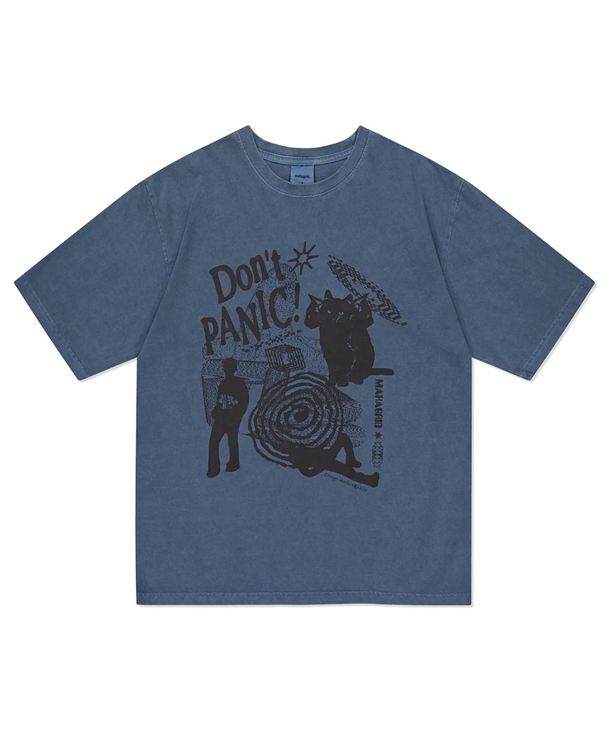 

Футболка Mahagrid Don t Panic Pigment M тёмно-синий