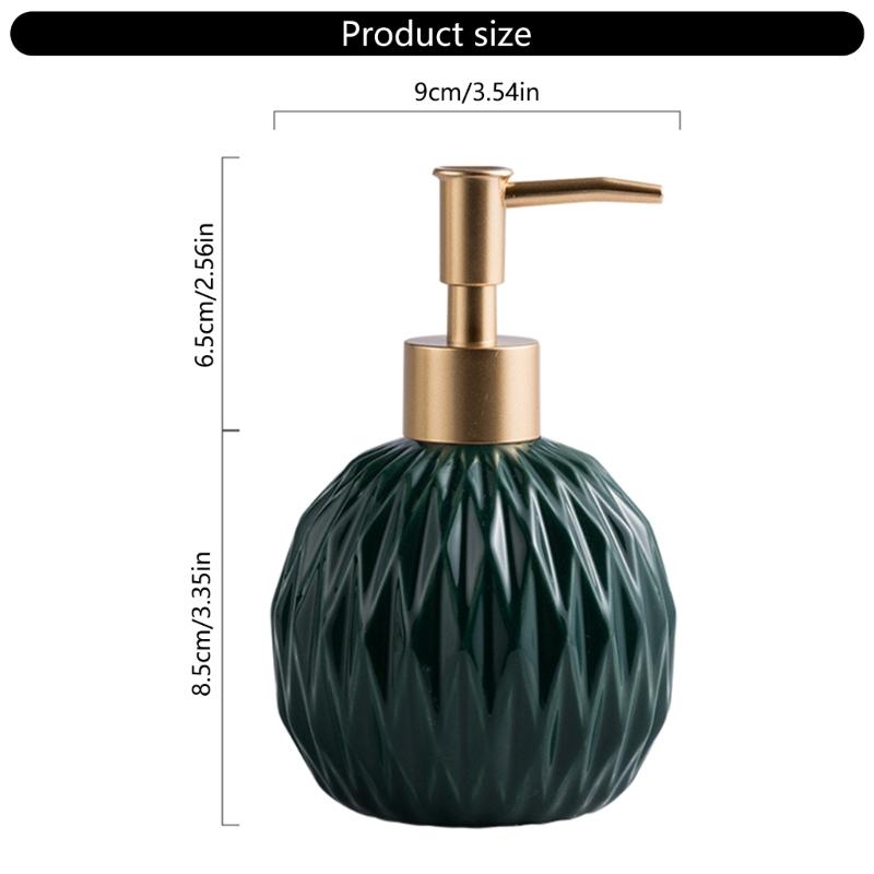 Ceramic Soap Dispenser Bottle, Refillable Hand Soap Dispenser Container For Business Trip And Outdoor Activities