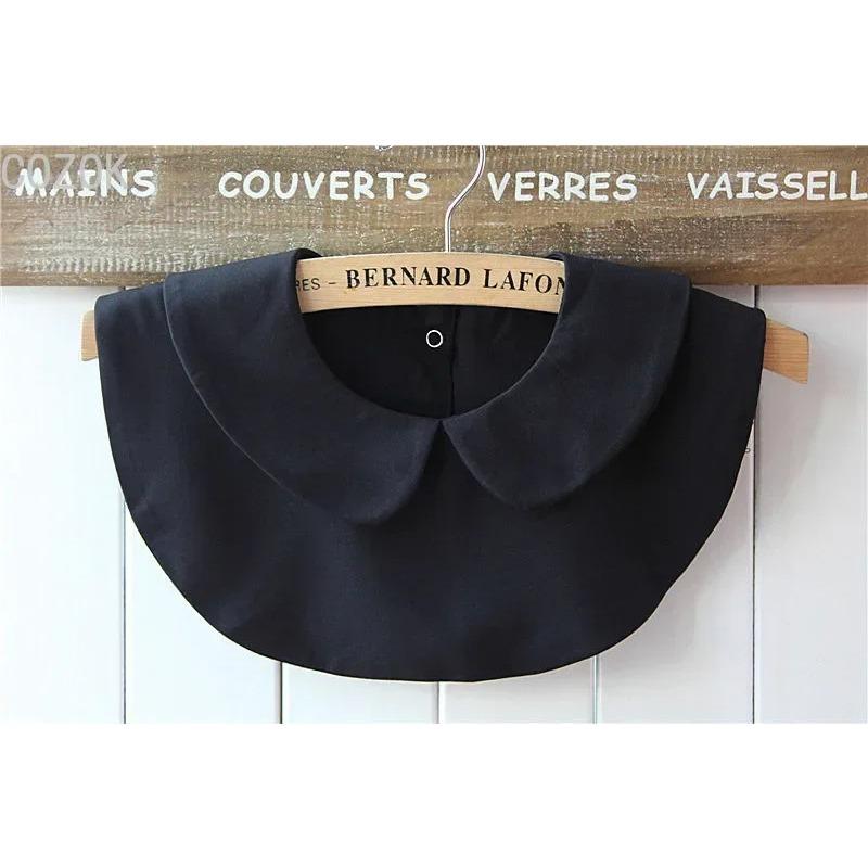 White Fake Collar Shirt Women Blouse Peter Pan Detachable Lapel Fake Collar for Women Clothes Accessories False Collar Woman Tie