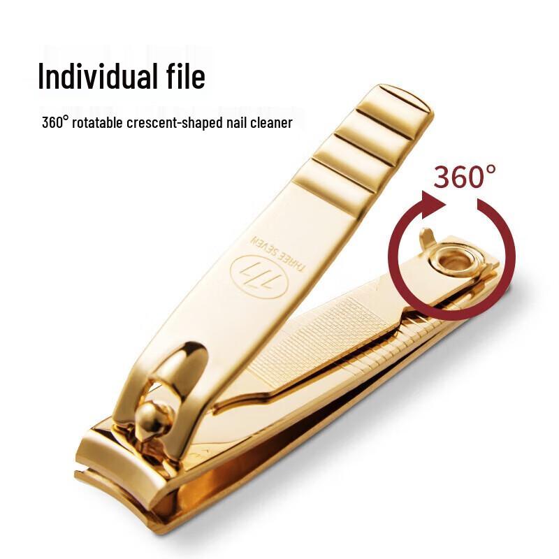 777 14k Gold Medium Curved Nail Clipper
