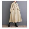 Plus Size Splicing Casual Simple Printed Sweetheart Long Sleeve Dresses