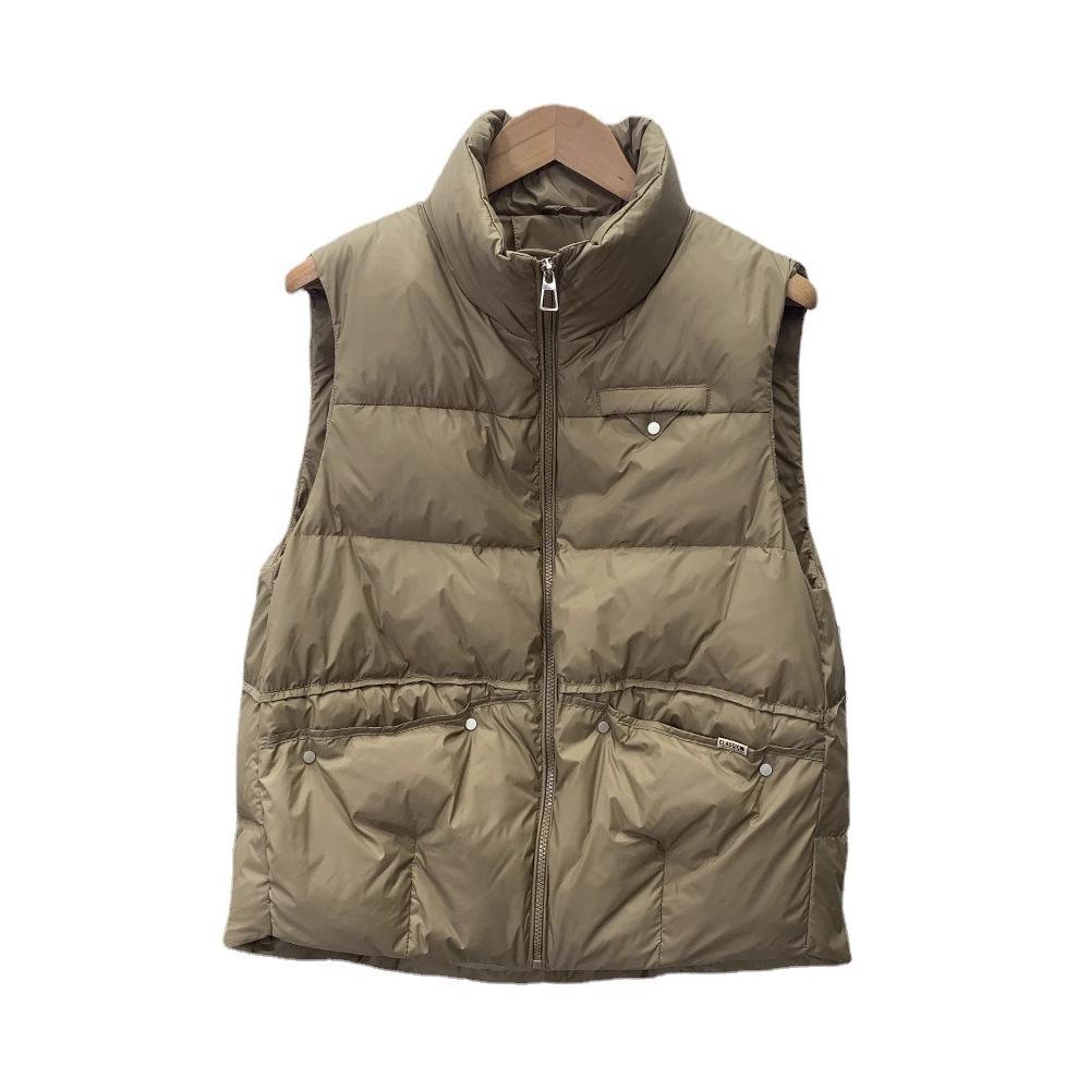 Women's Short Korean Style Lightweight Duck Down Vest - 2026 Autumn/Winter Collection