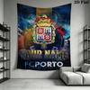 Custom Fc Porto Wall Hanging Printed Fabric Blanket Decorative Tapestries for Bedroom Living Room Home Decor