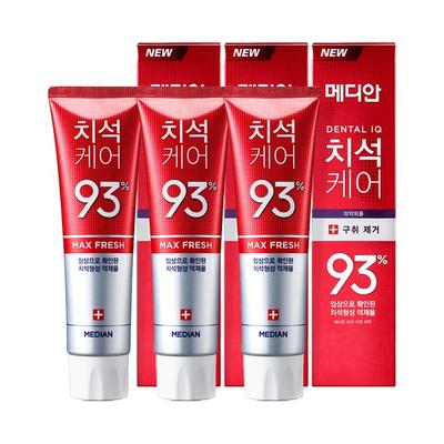 Median Tartar Care Bad Breath Toothpaste 120g, 3 Units Korean Toothpaste