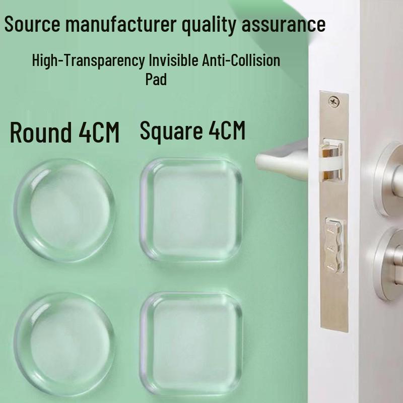 High-Transparency Anti-Collision Door Stopper & Silent Silicone Buffer Pad