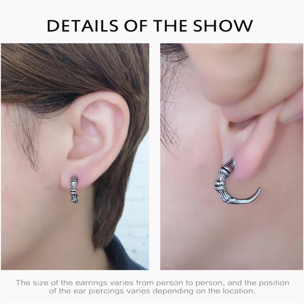 ,Eagle Earrings for Women Steel 1PC Hugdong Stainless Steel Eagle Talon Stud Earrings ,Eagle Earrings for Women Steel 1PC Hugdong Stainless Steel Eagle Talon Stud Earrings