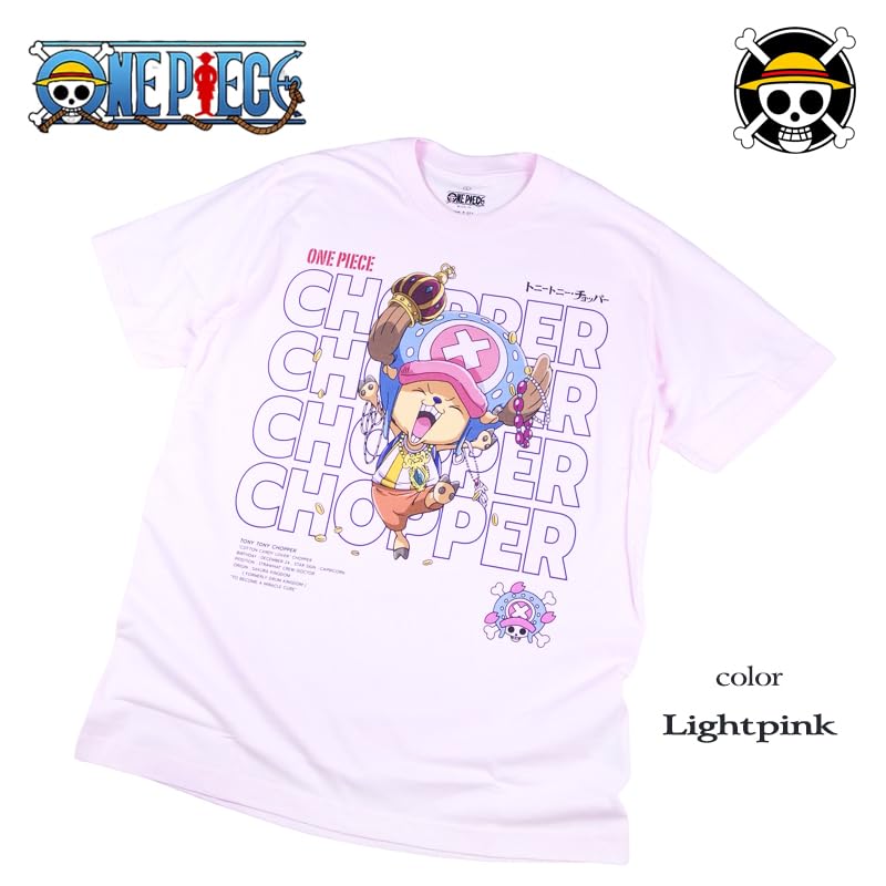EVERSOUL ONE PIECE Short Straw Hat Character Anime Movie Light Size L T-Shirt, Sleeve, Chopper, Pirates, Luffy, Sanji, Zoro, Nami, Merchandise, Tee,
