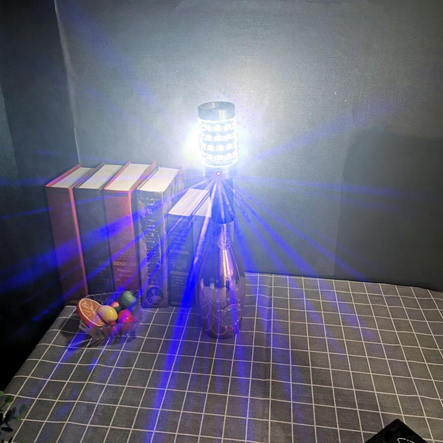 Aluminiumlegierung Wiederaufladbarer blinkender Glow Wine Stick LED Champagnerflasche Wunderkerzen Stick Strobe Baton für Bar Club Decor