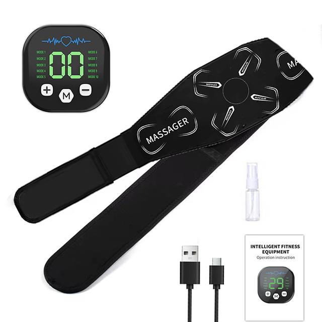 

Abdominal Massager Waist Muscle Toner Abdominal Toning Belt Abs Trainer Home Fitness Massage Belts