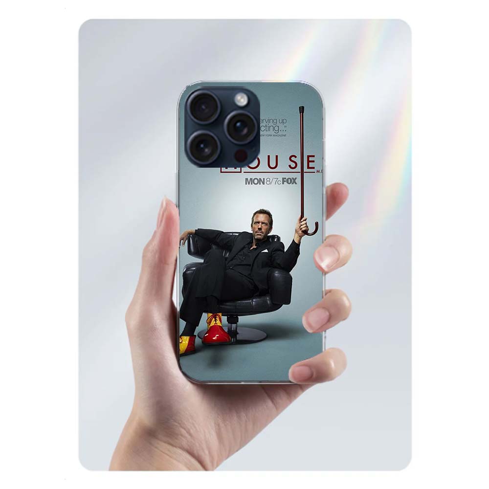Dr House Capa Phone Case For Iphone 17 Air 16 Pro Max 15 12 Pro 14 Plus 17E 16E 11 13 Mini Cover Cases Fundas Cell Clear TPU Sho