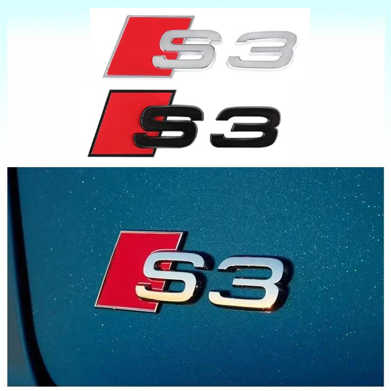 Voor S3 S4 S5 S6 S7 S8 Auto Achterklep Embleem Logo Badge Sticker Letter Nummer Embleem Sport S-Klasse Ombouw