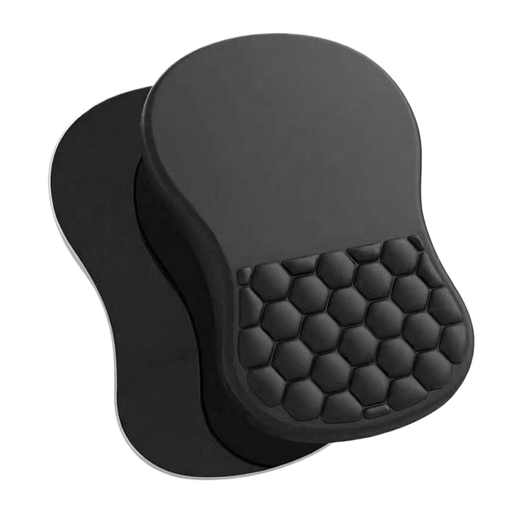 Ergonomic Memory Foam Mouse Pad Wrist Rest Support with Non Slip Base and Honeycomb Cushion Design for Office Home Use