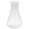 PATIKIL 1000ml Plastic Erlenmeyer Flask, 1 Piece, Wide-Mouth Erlenmeyer Flask for Laboratory Use, Clear