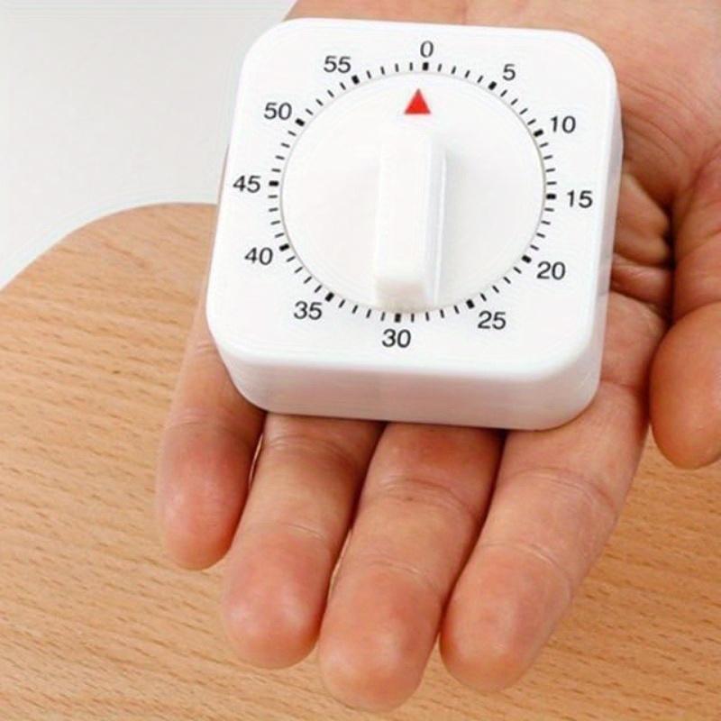 Temporizador de Cocina Mecánico de 60 Minutos Temporizador de Cuerda Reloj de Cocina Visual con Alarma Fuerte No Requiere Baterías Ideal para Cocinar Hornear y la Cocina