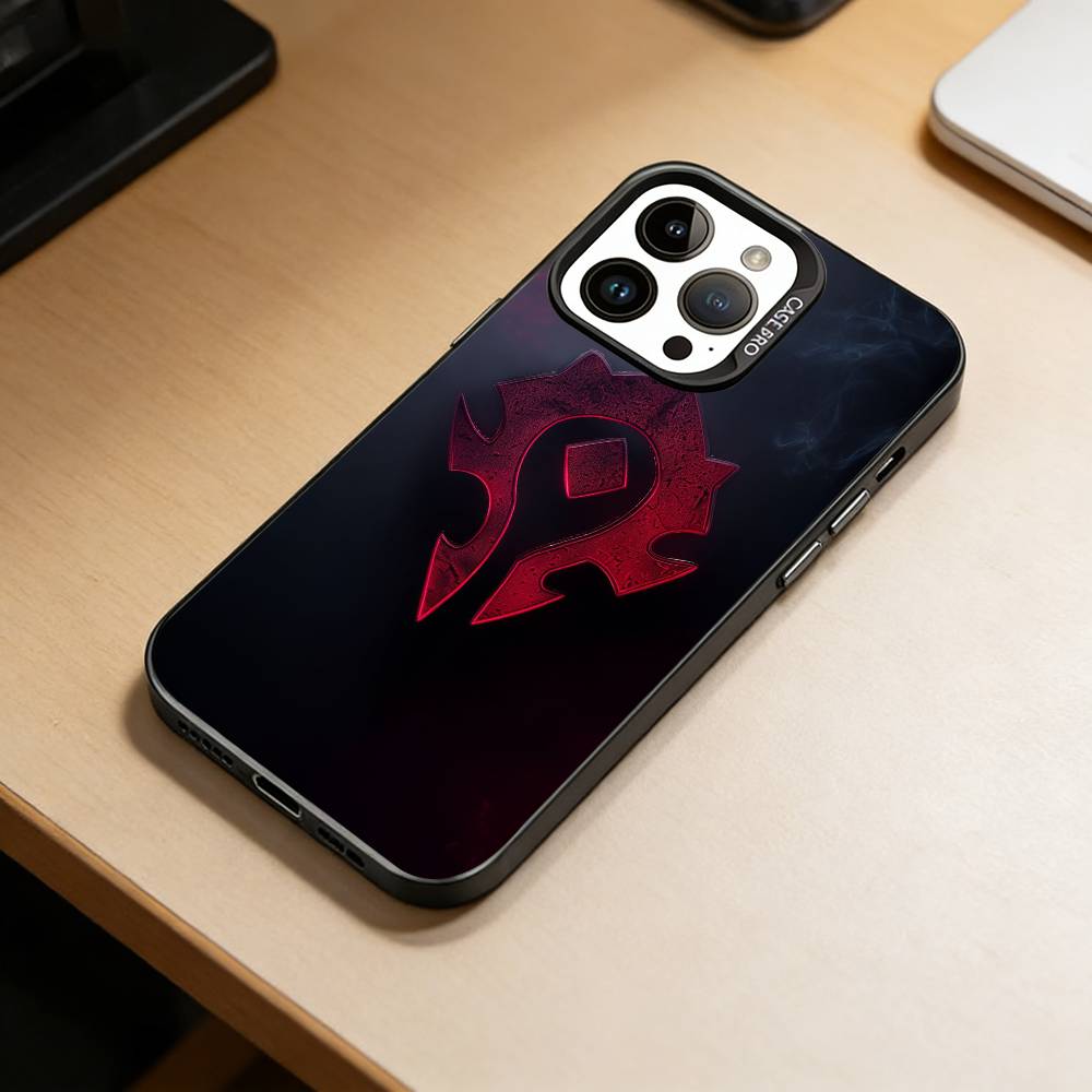 Hra-W-World of W-Warcraft Pouzdro na telefon Pro iPhone 17,16,15,14,13,12,11 Plus,Pro Max,XS,Barevný Stříbrný Černý Kryt