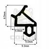 Seal for PVC windows S-1530 BLACK 1m