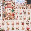 Acrylic Rabbit Advent Calendar 2026 Bunny Calendar, 24 Days Ornaments Christmas Countdown Birthday Party Favors 2D Flat Cute Animal Pendants for Xmas