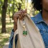 Ornaments Lucky Clover Keychain Good Luck Four Leaf Clover Pendant Bag Hanging  Backpack Accessory