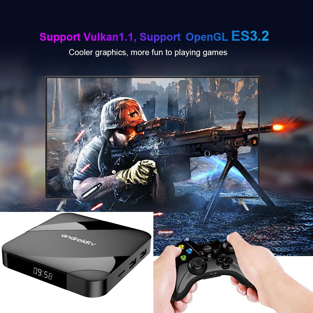 Bluetooth 5.2 ATV Android 14 Smart TV Box 4GB 64GB AV1 S905W2 Quad Core 2.4G&5G Dual WIFI Telecomandă vocală Media Player 8K Set Top Box