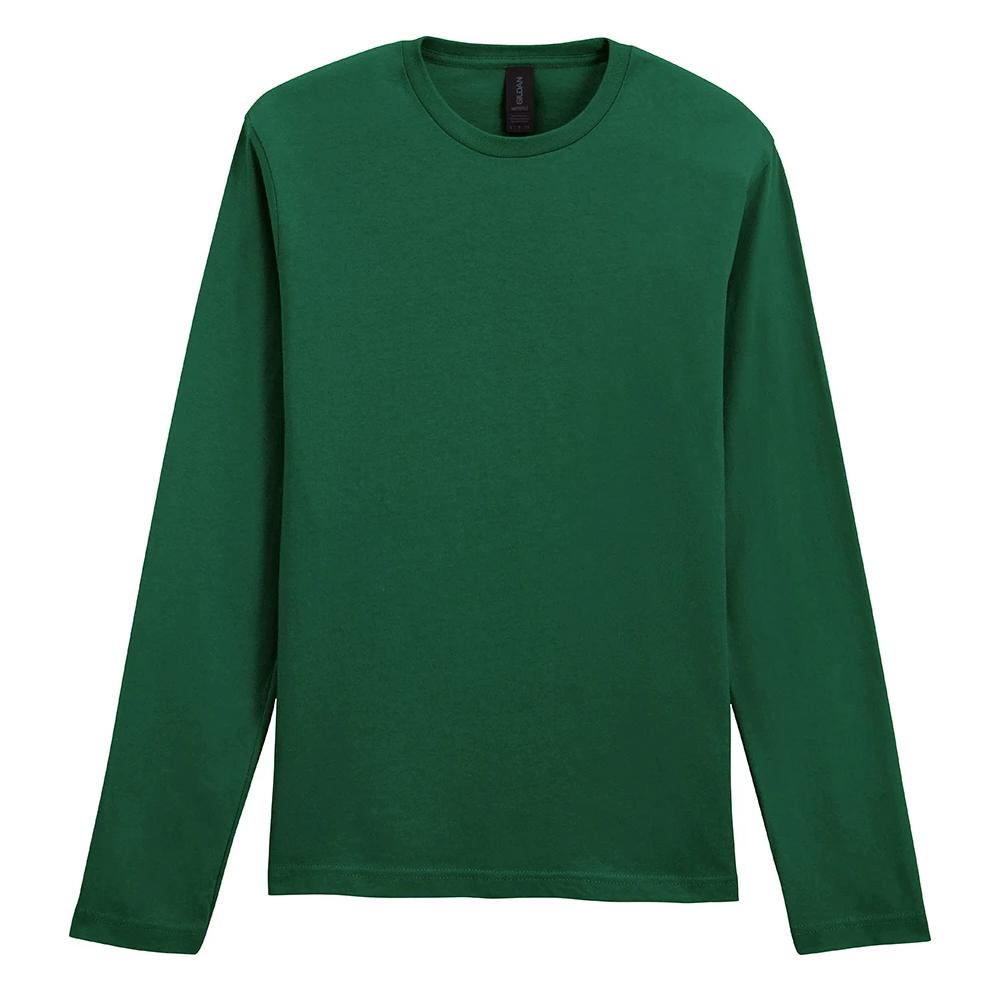 Gildan Unisex Adult Softstyle Plain Long-Sleeved T-Shirt