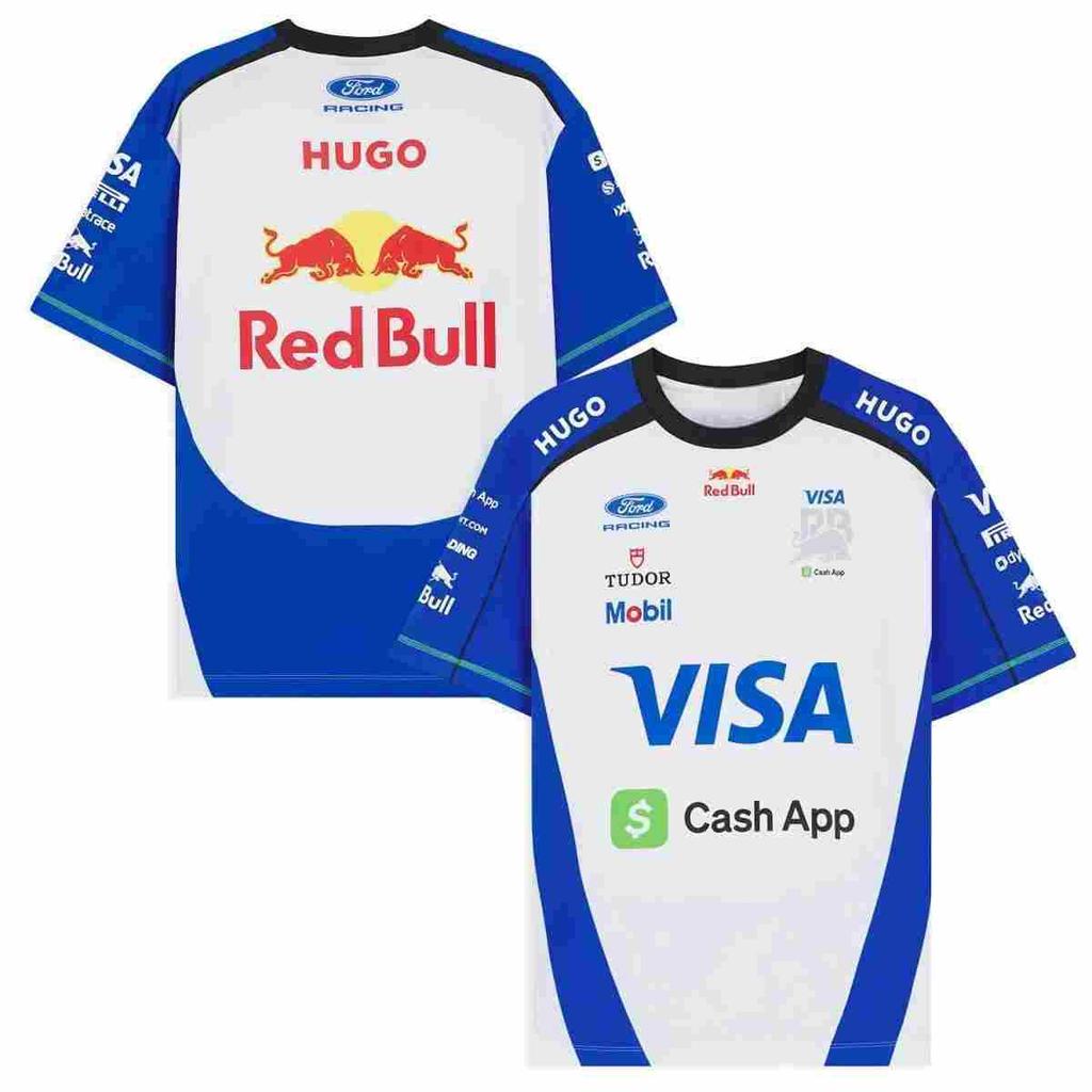 2026 Nuova tuta da moto da corsa F1 tuta da ciclismo, traspirante e ad asciugatura rapida T-shirt a maniche corte con scollo rotondo camicia da lavoro fuoristrada