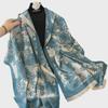 Elegant Dual-Sided Imitation Cashmere Scarf - European & Korean Style for Autumn/Winter
