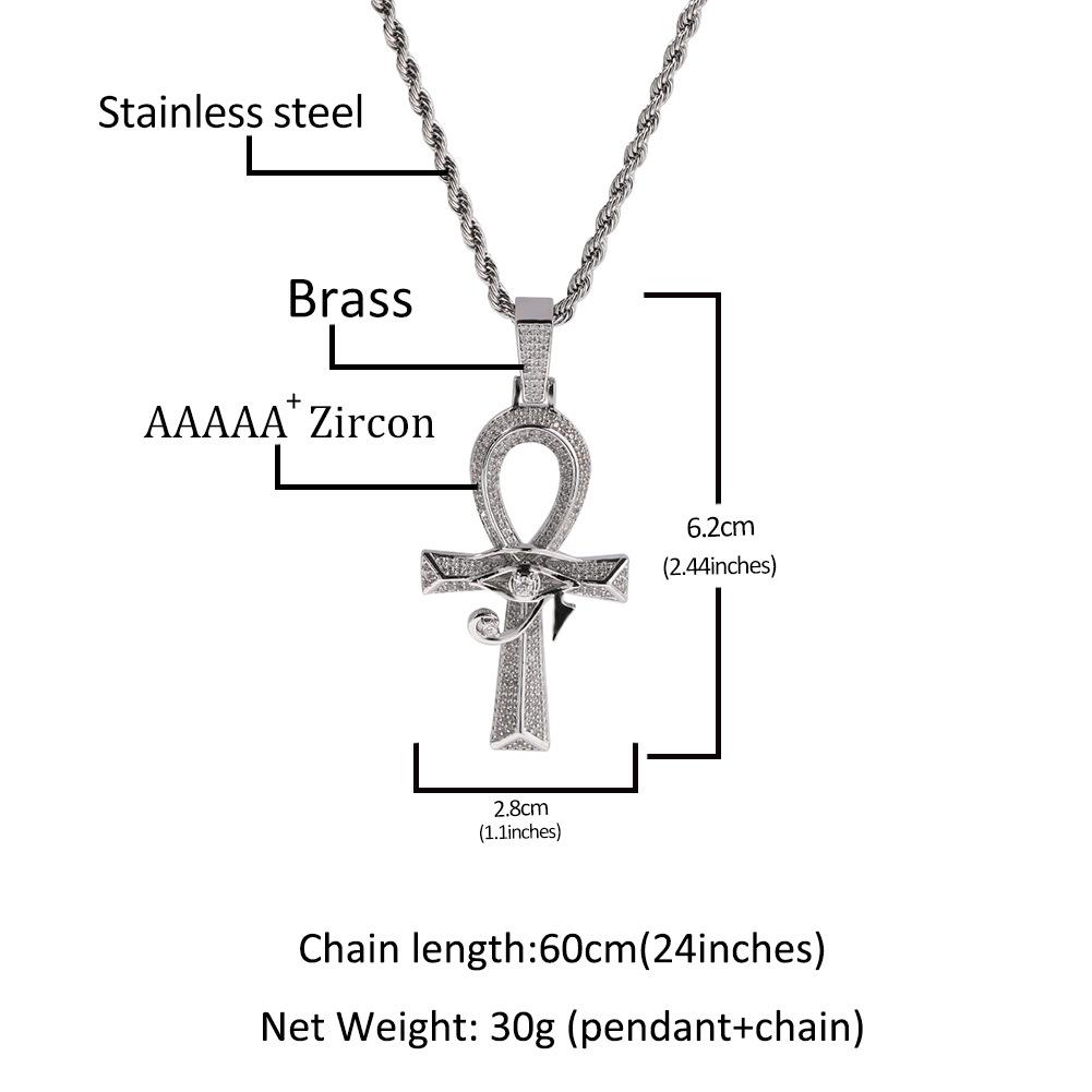 Occhio di Horus Ankh Croce Ciondolo Vintage Accessori Versatili