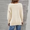 Women's Fashion Casual Temperament Loose Round Neck Pullover Long Sleeve Knit Sweater