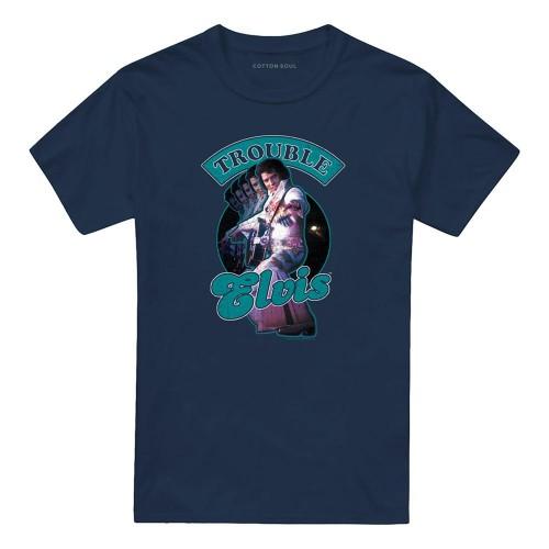 Elvis Presley Unisex Adult Total Trouble T-Shirt