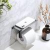 Punch-Free Wall-Mounted Stainless Steel Toilet Paper Holder for Hotels
